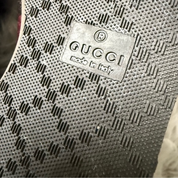 GUCCI Guccissima Leather Web Sneakers Size 7.5 - Picture 10 of 14